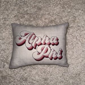 Alpha Phi Throw Pillow